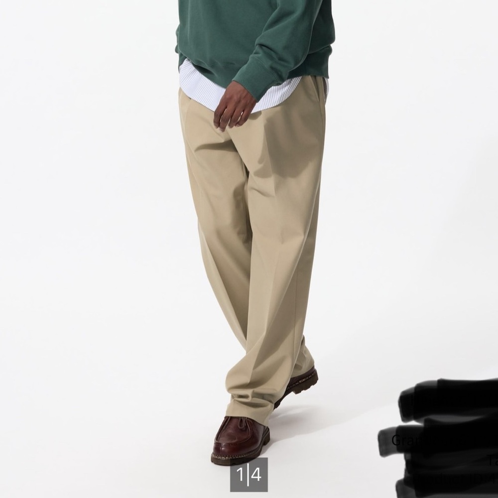 Uniqlo PLEATED WIDE PANTS